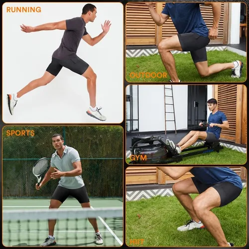 Miniatura 4 de All Citizens Mens Compression Shorts - Two Waterproof Pockets, Moisture Wicking & Quick Drying Fabric, Performance Baselayer