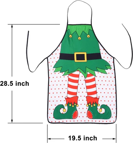Miniatura 5 de Lvydec Delantal de cocina de Navidad, 1 Paquete