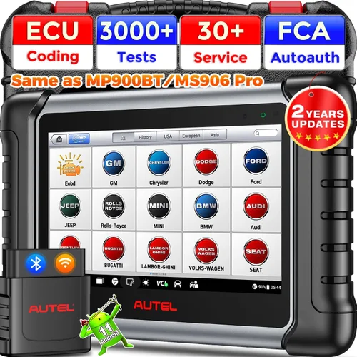 Autel Escáner MaxiPRO MP808BT PRO, actualización de 2 años ($700), 2026 en adelante de MaxiSys MS906BT MaxiCOM MK900BT MK900, tan avanzado como