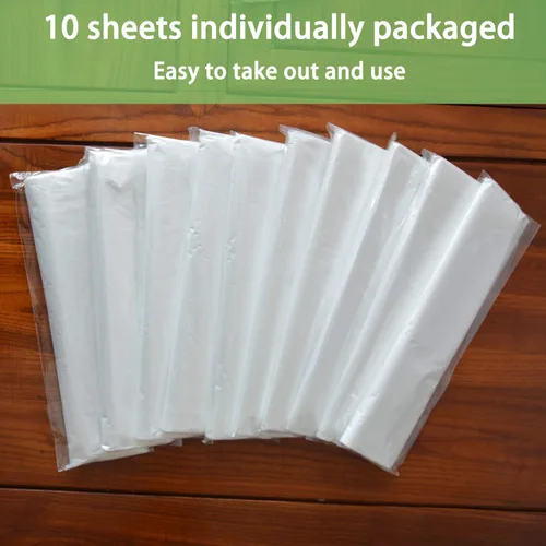 Miniatura 3 de 20 paños de plástico para pintor, cubierta impermeable antipolvo para muebles, lona desechable de 9 x 12 pies para pintura y funda de sofá