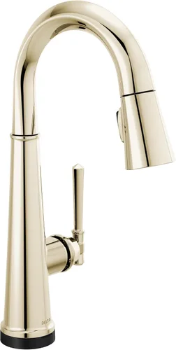 Miniatura 11 de Delta Faucet Emmeline - Grifo de barra negro mate con rociador extraíble, grifo de fregadero de barra negra de un solo agujero, grifos de barra