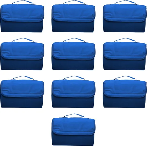 Miniatura 15 de DISCOUNT PROMOS Juego de 10/50/100 mantas de pícnic enrollables, paquete personalizado a granel, ideal para camping, picnic, playa, deportes al aire