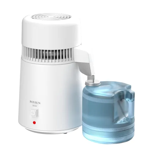 Miniatura 11 de ROVSUN Destilador de agua de 1.1 galón/4L para encimera del hogar, interior de acero inoxidable y contenedor sin BPA, máquina de agua destilada