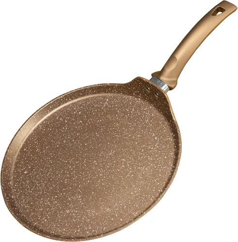 Innerwell - Sartén antiadherente para crepes, sartén plana con revestimiento de granito para dosa, tawa y tortillas, de 10 pulgadas, parrilla para