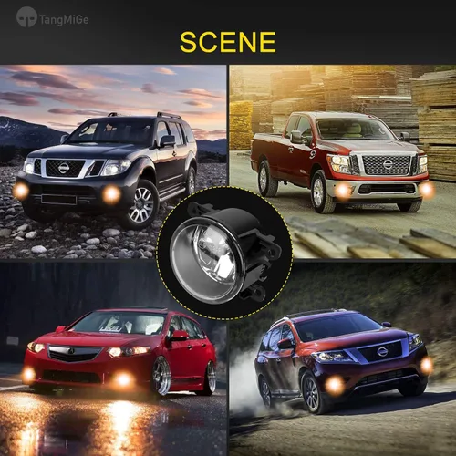 Miniatura 7 de TangMiGe Lámparas antiniebla para Nissan Honda, Ford, Acura, Subaru, Suzuki, Lincoln, Jaguar, accesorios para conducción, luz antiniebla, repuesto