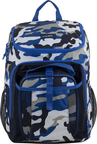 Miniatura 3 de FUEL Combo de mochila con lonchera 18 pulgadas, de lujo, dos compartimentos, resistente al agua, con bolsillos laterales para botella de agua