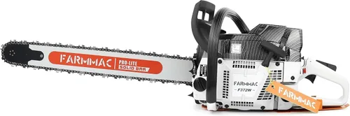 Motosierra de gas de 372 W 71 cc con barra sólida de 24 pulgadas Motosierra de motosierra de gasolina de 2 ciclos 4.1 KW 5.5 HP para trabajos de