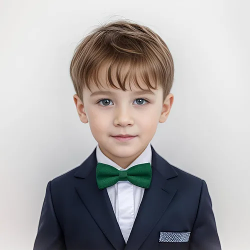 Miniatura 8 de Bskifnn Pajarita clásica de satén de color sólido para niños, corbata de lazo ajustable para niños, boda, fiesta