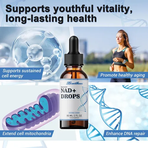 Miniatura 5 de Suplemento líquido liposomal de NAD+800 mg, NAD para una máxima absorción, alternativa a NMN o ribósido de nicotinamida, metabolismo y vitalidad