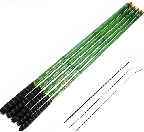 Goture // Kit de caña de pescar telescópica Tenkara // Caña de pescar ultraligera para viajes, caña de pescar plegable portátil para bass y crappie,