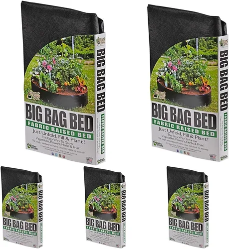 Smart Pot 100511247 Big Bag - Cama elevada de tela, original, color negro (paquete de 5)