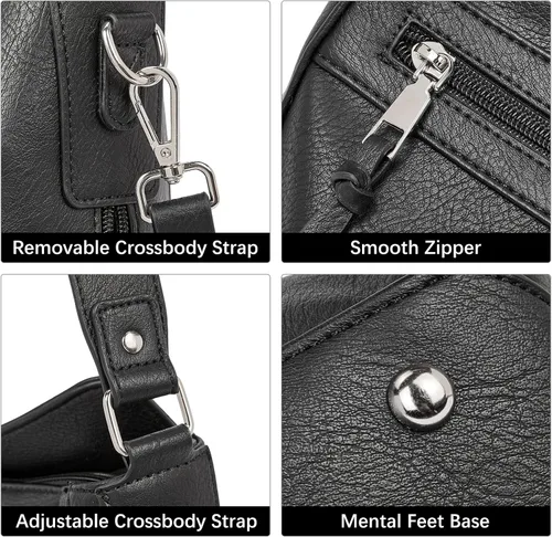 Miniatura 4 de WESTBRONCO Bolsos de mano para mujer, bolsos cruzados, bolso de hombro suave con correa ajustable