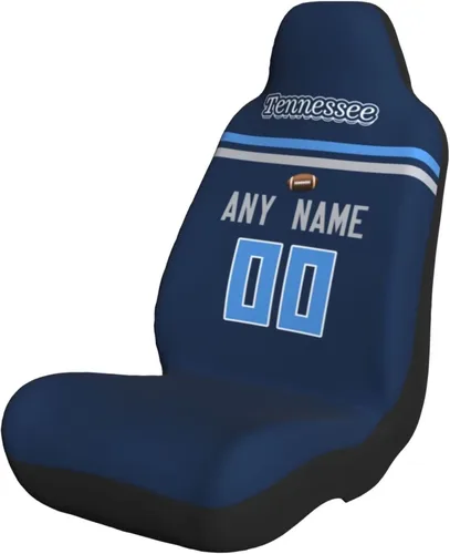Miniatura 24 de Fundas de asiento de coche de fútbol personalizadas, accesorios personalizados para automóvil, regalos de Arizona con nombre y número, funda