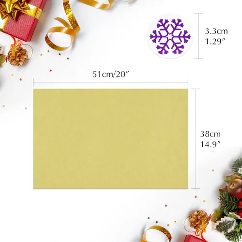 Miniatura 2 de TUPARKA 60 hojas de papel de seda dorado, papel de seda de Navidad, papel de envolver, papel de regalo para bricolaje y manualidades, decoración