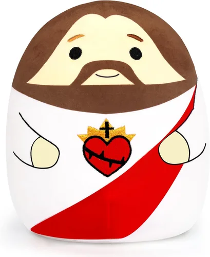 Miniatura 8 de Muñeco de peluche de Jesús, 8 pulgadas, Jesús con la Biblia, capa y Jesús te ama, juguetes de peluche Kawaii para la escuela dominical