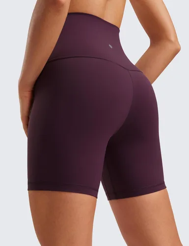 Miniatura 40 de CRZ YOGA Butterluxe Super High Waist Biker Shorts 6"- Yoga Workout Womens Buttery Soft Over Belly