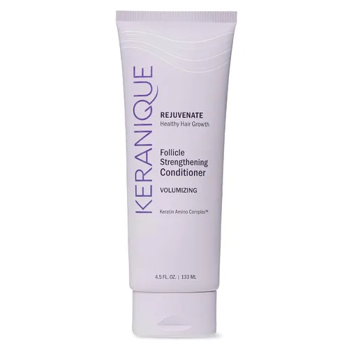 Keranique Acondicionador de queratina voluminizante para cabello fino y adelgazante - Fórmula fortalecedora ligera con queratina y niacinamida -