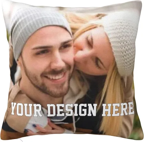 Miniatura 2 de Funda de almohada personalizada con fotos, nombre, logotipo, regalos personalizados de Pilloecase para novio, novia, marido, esposa, mamá, papá, Perú