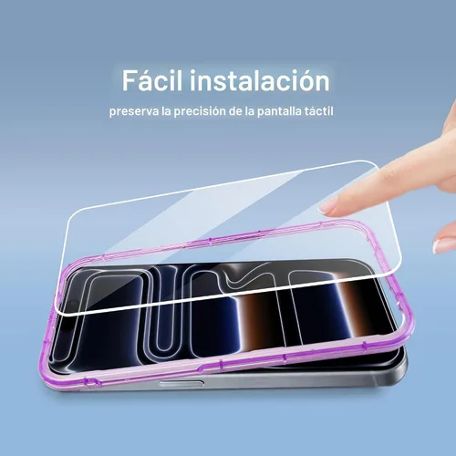 Miniatura 6 de Ailun Paquete de 3 protectores de pantalla para iPhone 17 Pro Max [6.9 pulgadas] + 3 protectores de lente de cámara con marco de instalación