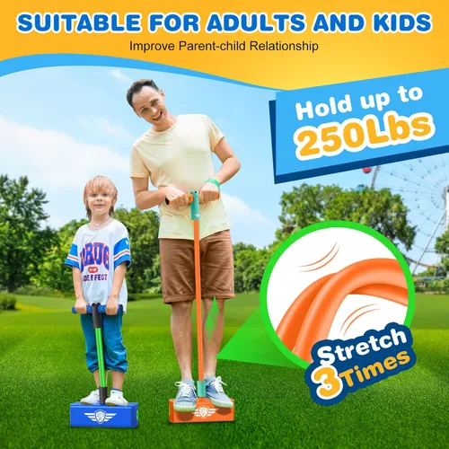 Miniatura 4 de CUUGO LET'S GO! CG Saltar Promueve Crecer Más Alto - Saltarín de Espuma para Niños, Juguetes para Niños de 3 a 12 Años, Niños Niñas, Juguetes al