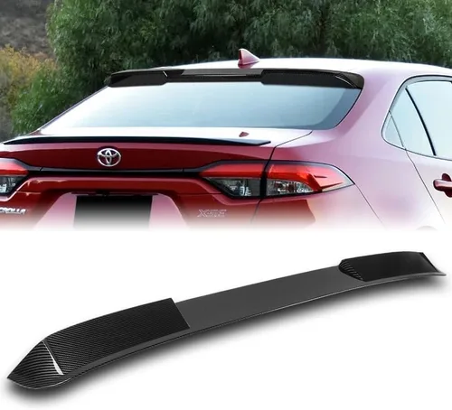HYPERSPEED W-Power - Alerón para ventana de techo trasero con alerón ABS para Toyota Corolla Sedán 2020, 2021, 2022, 2023, accesorios exteriores