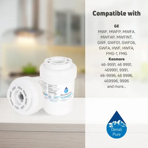 Miniatura 9 de Filtro de agua de repuesto para refrigerador General Electric PFSS6PKXASS - Compatible con General Electric MWF, cartucho de filtro de agua