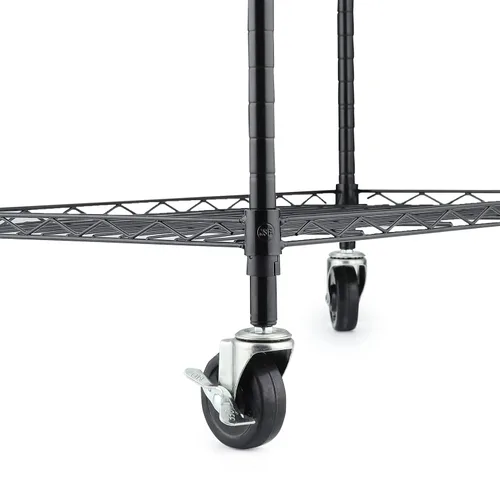 Ruedas de estante de alambre de 3 pulgadas, ruedas, ruedas para estanterías de alambre con vástago roscado de 1/4" 5/16" 3/8" m8 m10 incluido en un
