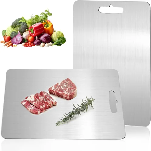 Miniatura 10 de Tabla de cortar de titanio Katuchef, 2026 Nueva 100% Pura Tabla de cortar de titanio para cocina, Titan Cut Pro No tóxico Tablas de cortar duraderas