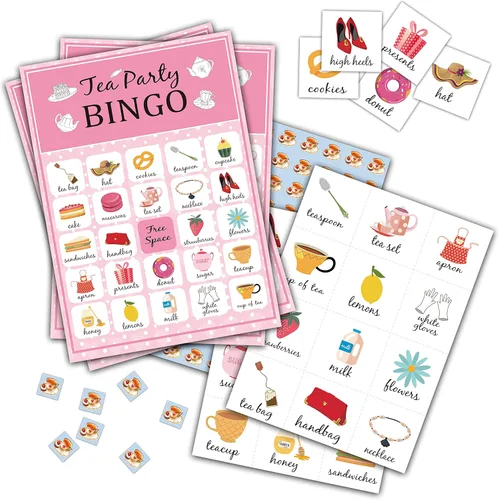 Miniatura 5 de Juego de bingo de playa, juegos de fiesta temática de verano tropical con 24 jugadores, actividades de suministros hawaianos, recuerdos de fiesta