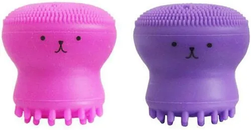 Miniatura 16 de Cute Little Octopus - Cepillo de limpieza facial de silicona para limpieza profunda, exfoliación, removedor de maquillaje, masaje (1 unidad, verde)