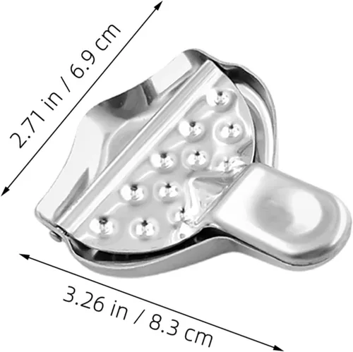Miniatura 2 de Escariador de cítricos de acero inoxidable, exprimidor manual de prensa de limón resistente, exprimidor portátil de jugo de frutas con diseño