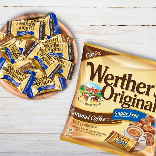 Miniatura 6 de Needzo Caramelos duros originales de chocolate y café sin azúcar, dulces dulces gourmet envueltos individualmente a granel, paquete de 2