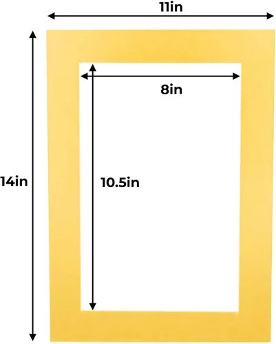 Miniatura 41 de 8.5x11 Mat for 11x14 Frame - Precut Mat Board Acid-Free Brown 8.5x11 Photo Matte Made to Fit a 11x14 Picture Frame, Premium Matboard for Family
