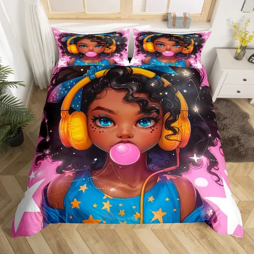 Miniatura 11 de Juego de ropa de cama de bandera estadounidense tamaño individual para habitación de niños y niños, juego de funda de edredón de águila calva, funda