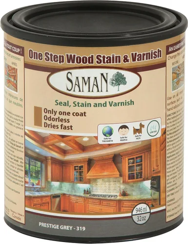 Miniatura 11 de SamaN Interior One Step Sellador, Tinte y Barniz para Madera – Tinte a Base de Aceite Sin Olor - Protección para Muebles y Madera Fina