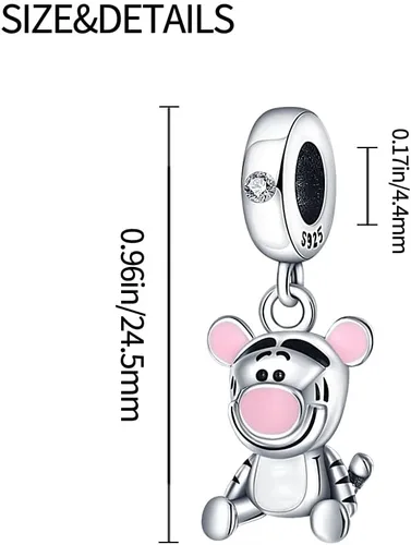 Miniatura 74 de LIGHTDOG Abalorios de plata de ley 925 para pulseras Pandora, collares para mujer, cuentas colgantes, cuentas de joyería, regalos para mujeres