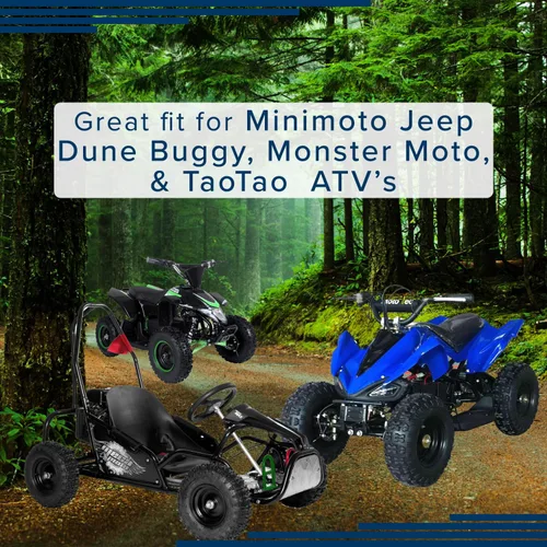 Miniatura 3 de AlveyTech Neumático para ATV, Go Kart y Dune Buggy de 13x5.00-6 con banda de rodadura Q129 (1)