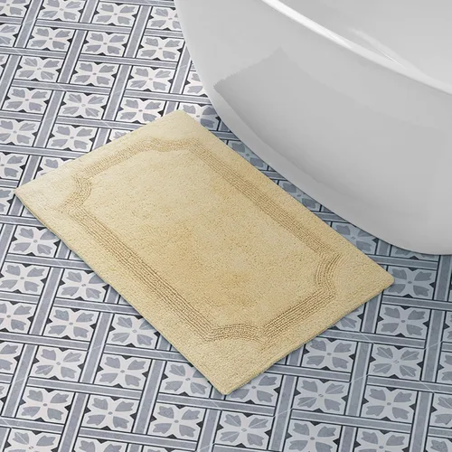 Miniatura 7 de Laura Ashley - Tapete de baño reversible de algodón, decoración de baño de alta calidad, lavable a máquina, altamente absorbente, 17 x 24 pulgadas