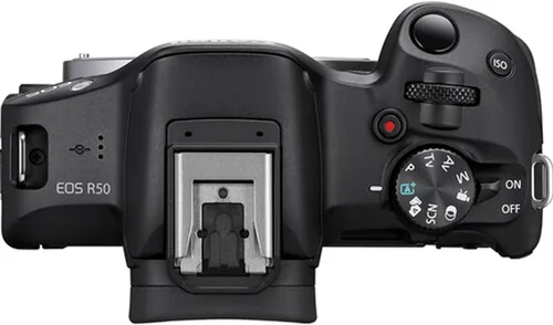 Miniatura 3 de Canon Cámara sin espejo EOS R50 con lentes de teleobjetivo de 0.709-1.772 in y 16.535-31.496 in f/8.3 HD + filtros de lente + funda + paquete