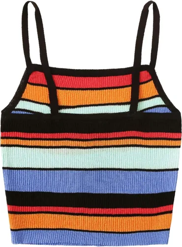Miniatura 2 de SweatyRocks - Camiseta sin mangas para mujer, de punto acanalado con botones en el frente