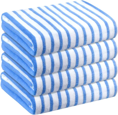 Miniatura 43 de JML Toallas de microfibra, juegos de toallas de baño (paquete de 6, 27 x 55 pulgadas), extra absorbentes, de secado rápido, multiusos, para baño