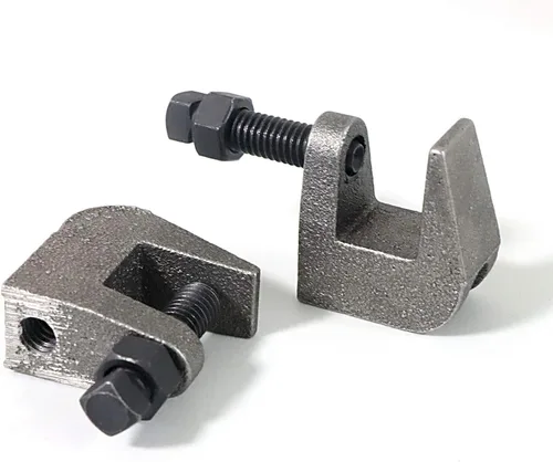 Miniatura 5 de Abrazadera de haz superior, abrazadera de varilla de seguridad de hierro UNC 1/2", abertura de mordaza de 3/4", abrazadera de haz para montaje