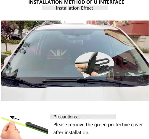 Miniatura 7 de Repuesto para limpiaparabrisas silencioso Mazda CX-5 2013-2016 – Juego de limpiaparabrisas delantero y trasero FIOSLPINS (paquete de 3) de 24