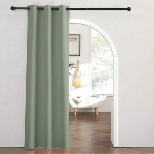 Miniatura 128 de RYB HOME - Cortinas extra largas con bloqueo de luz, persianas opacas insonorizadas para privacidad para cine en casa, oficina, fondo de patio, sala