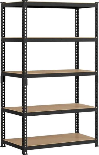 Miniatura 13 de Yaheetech Estantes de almacenamiento, estantería de metal ajustable resistente de 5 niveles, estante industrial para garaje, almacén, despensa, Plata