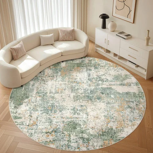Miniatura 128 de Alfombra de pasillo lavable para cocina: 3 x 10 pies, antideslizante, abstracto, suave, moderno, resistente a las manchas, para interiores, piso