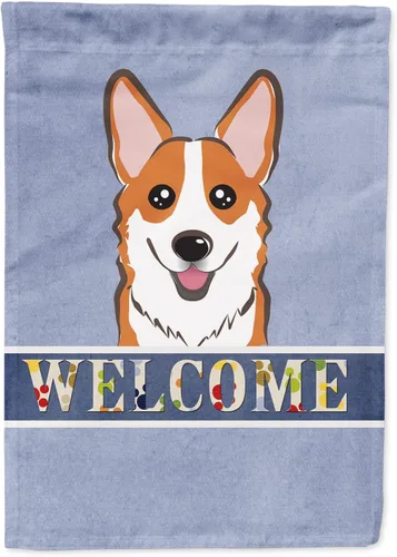 Miniatura 40 de Caroline's Treasures BB1405GF Bandera de jardín de bienvenida de bulldog inglés, Bandera de buzón azul, bandera decorativa para el patio, obra