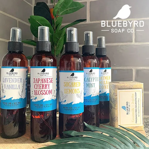 Miniatura 5 de Bluebyrd - Fragancia corporal y capilar con leche de avena Perfume corporal sin alcohol con notas de vainilla dulce y cálida, belleza vegana, sin