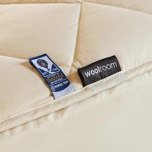 Miniatura 2 de Woolroom Protector de colchón hipoalergénico de lujo, tamaño Queen, 100% natural termorregulador de lana británica, promueve la higiene del sueño