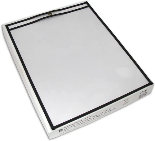Miniatura 6 de C-Line, soportes cosidos para boletos de tienda de alta capacidad, con refuerzo y cierre con solapa, lados transparentes, 9 x 12 x 1 pulgadas